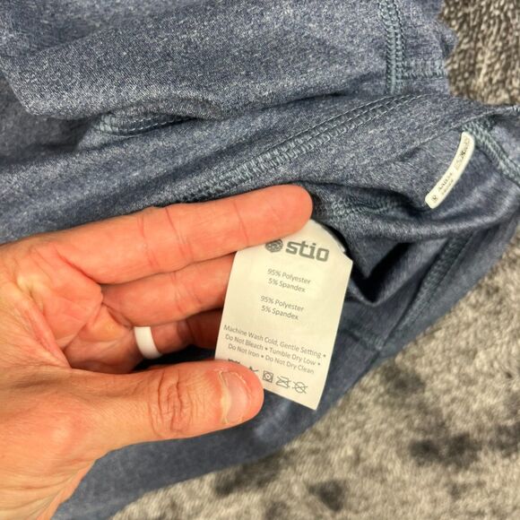 Stio Crester Half Zip Heather Blue Pullover Men's L Performance Stretch - Picture 7 of 12